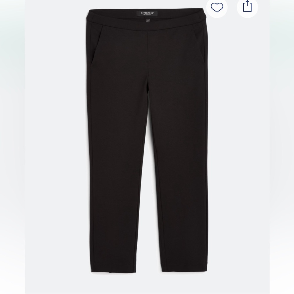 Liverpool Kayla Pull on Black Pants